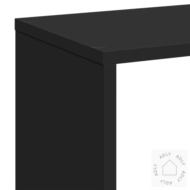 Romdeler Bokhylle Svart 67X25X161,5 Cm Konstruert Tre