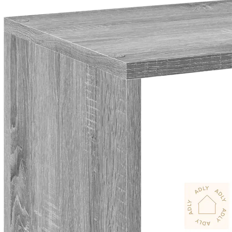 Romdeler Bokhylle Grå Sonoma 102X29X103,5 Cm Konstruert Tre