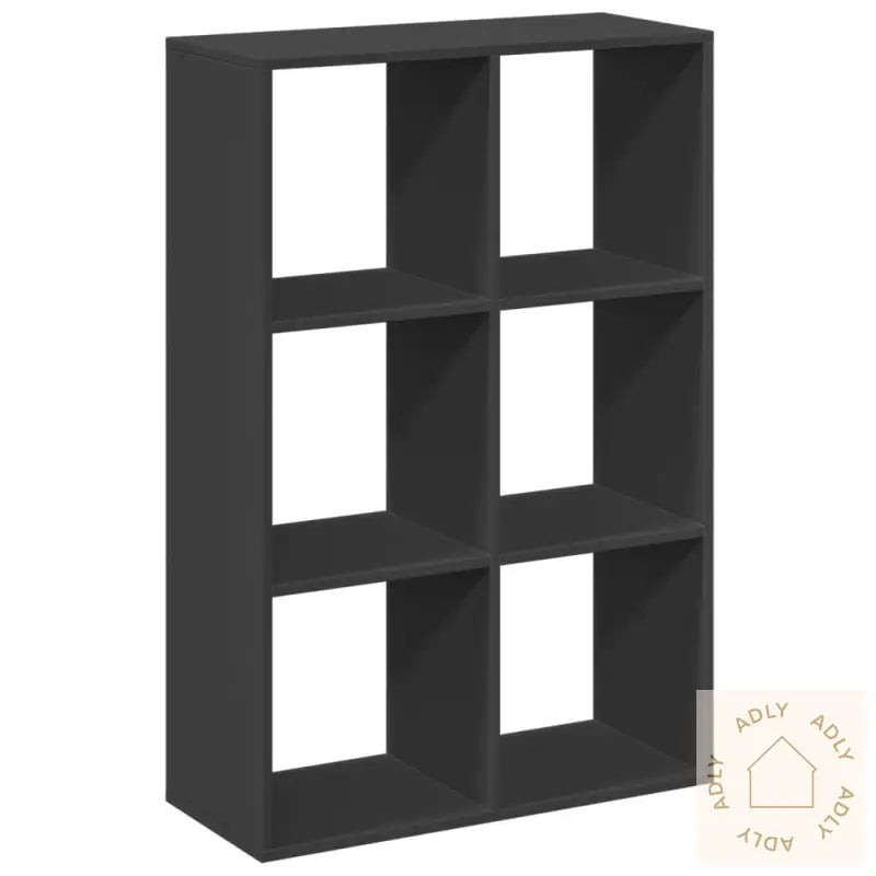 Romdeler Bokhylle Svart 69,5X29X103,5 Cm Konstruert Tre