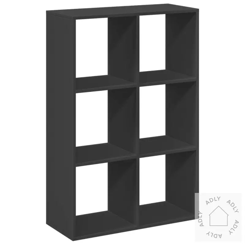 Romdeler Bokhylle Svart 69,5X29X103,5 Cm Konstruert Tre