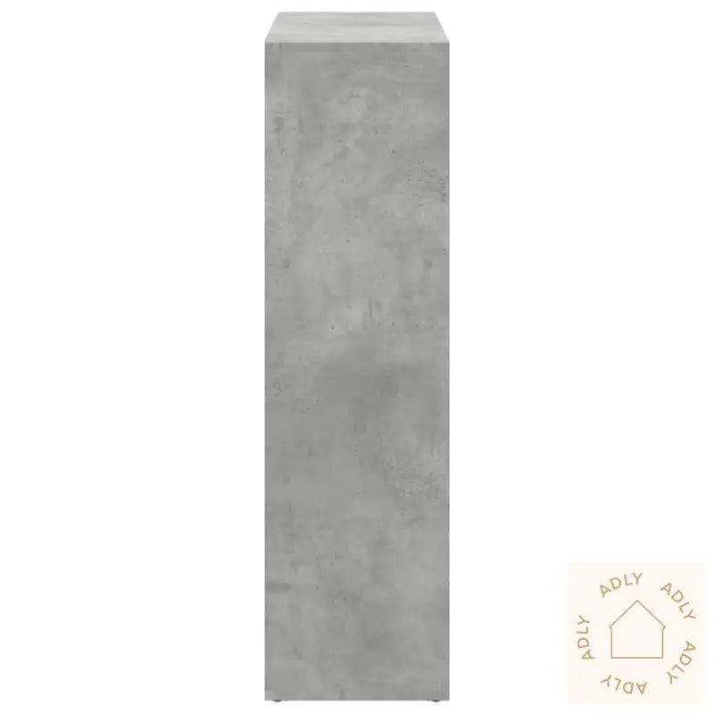 Romdeler Bokhylle Betonggrå 102X29X103,5 Cm Konstruert Tre