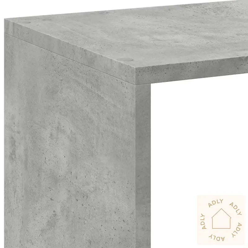 Romdeler Bokhylle Betonggrå 102X29X103,5 Cm Konstruert Tre