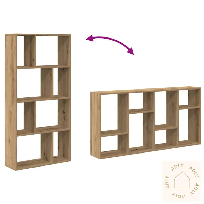 Bokhylle Artisan Eik 60X20X120 Cm Konstruert Tre