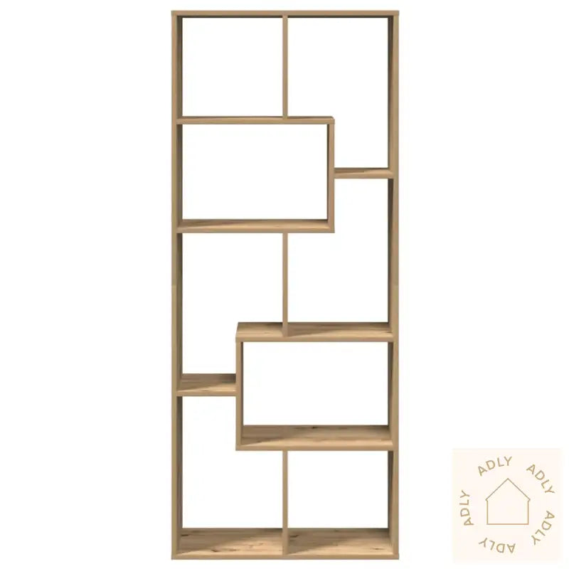 Romdeler Bokhylle Artisan Eik 67X25X161,5 Cm Konstruert Tre