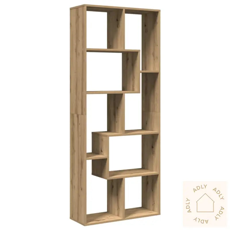 Romdeler Bokhylle Artisan Eik 67X25X161,5 Cm Konstruert Tre