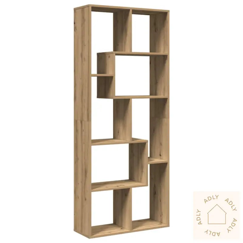 Romdeler Bokhylle Artisan Eik 67X25X161,5 Cm Konstruert Tre