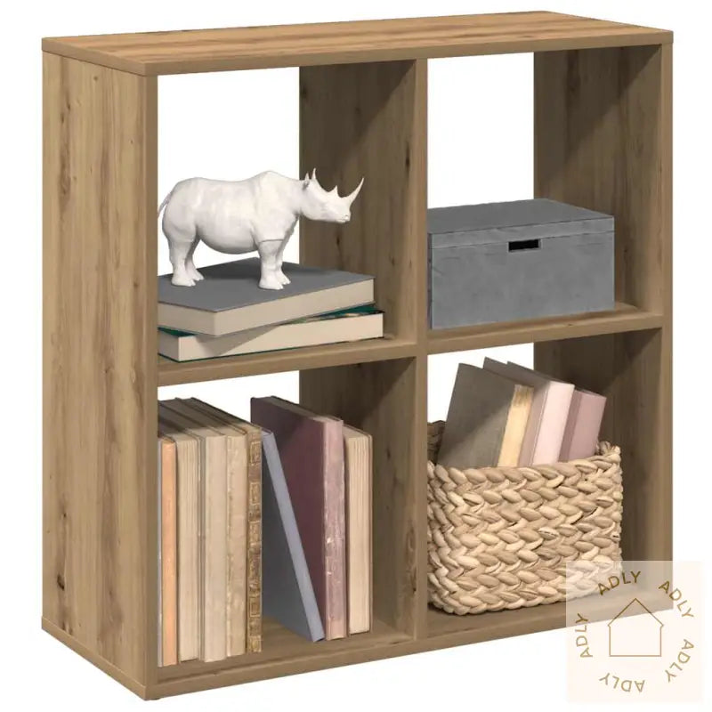 Romdeler Bokhylle Artisan Eik 69,5X29X69,5 Cm Konstruert Tre
