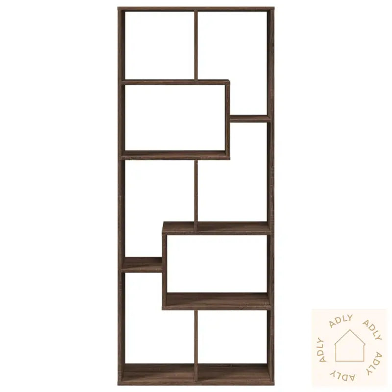 Romdeler Bokhylle Brun Eik 67X25X161,5 Cm Konstruert Tre