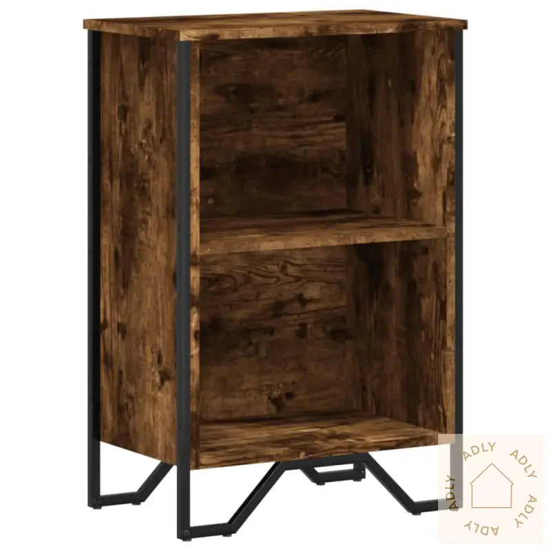 Bokhylle Røkt Eik 50X31X74,5 Cm Konstruert Tre