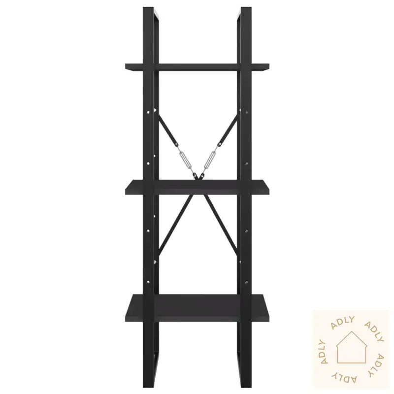 Bokhylle 3 Nivåer Grå 40X30X105 Cm Konstruert Tre