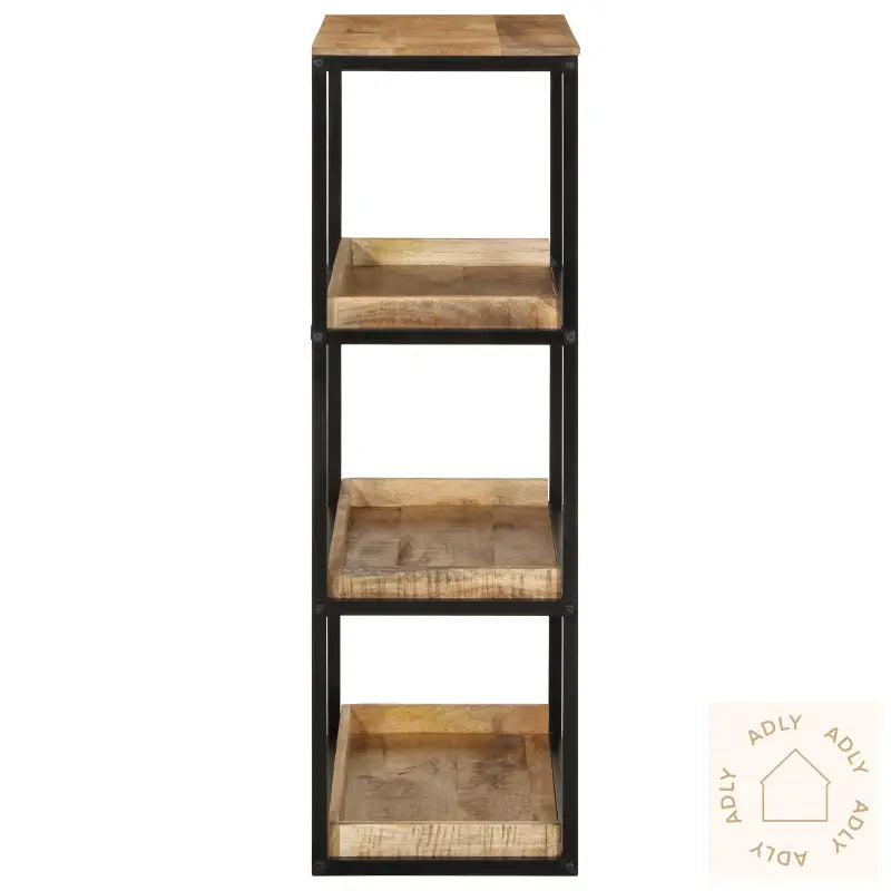 Bokhylle 70X35X110 Cm Massivt Tre Røft Mango