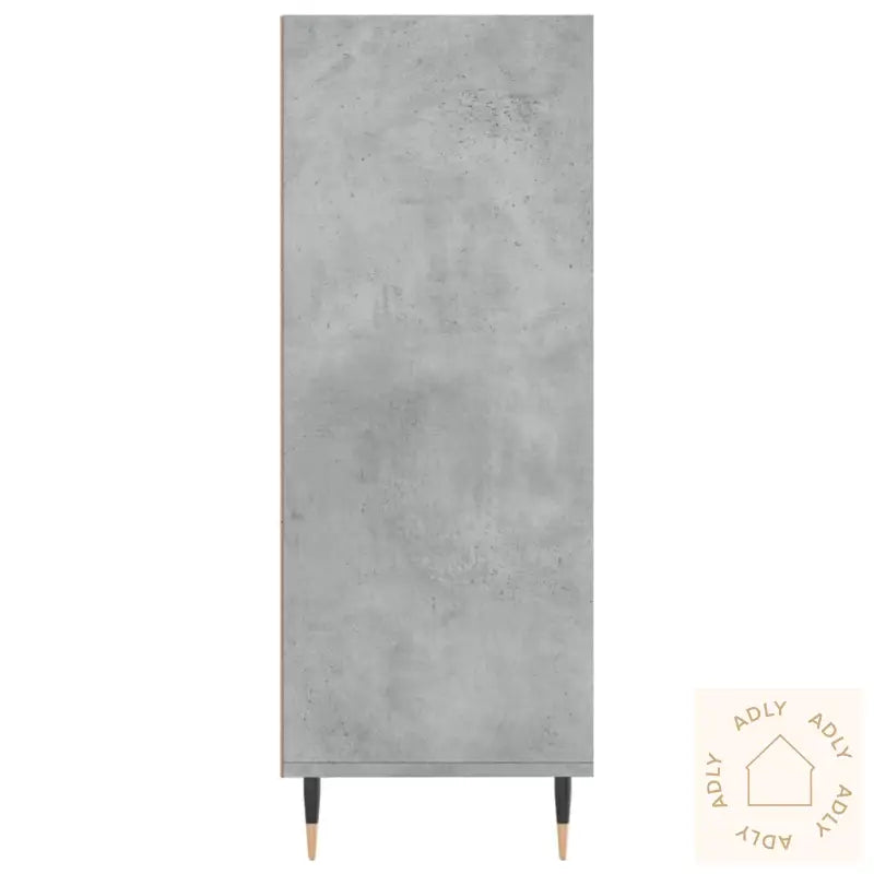 Bokhylle Betonggrå 69,5X32,5X90 Cm Konstruert Tre