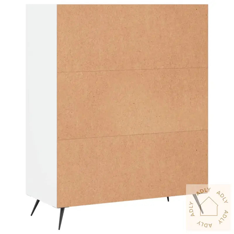 Bokhylle Hvit 69,5X32,5X90 Cm Konstruert Tre