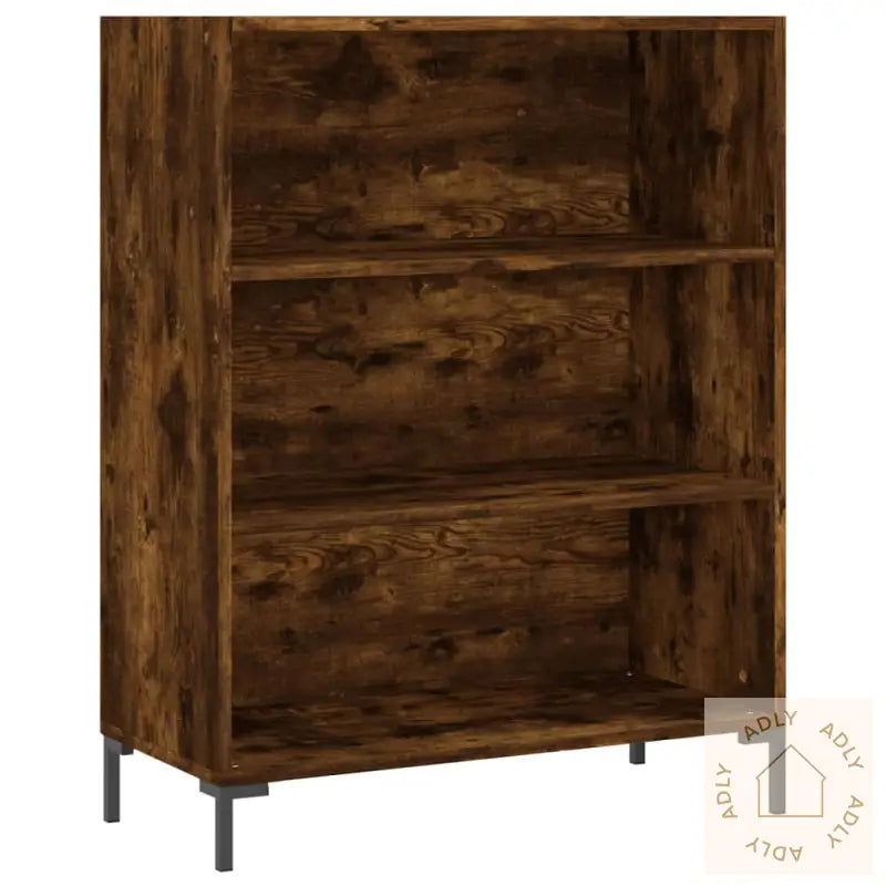 Bokhylle Røkt Eik 69,5X32,5X90 Cm Konstruert Tre