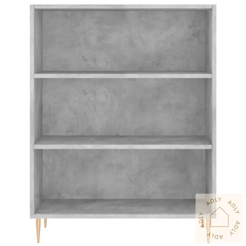 Bokhylle Betonggrå 69,5X32,5X90 Cm Konstruert Tre