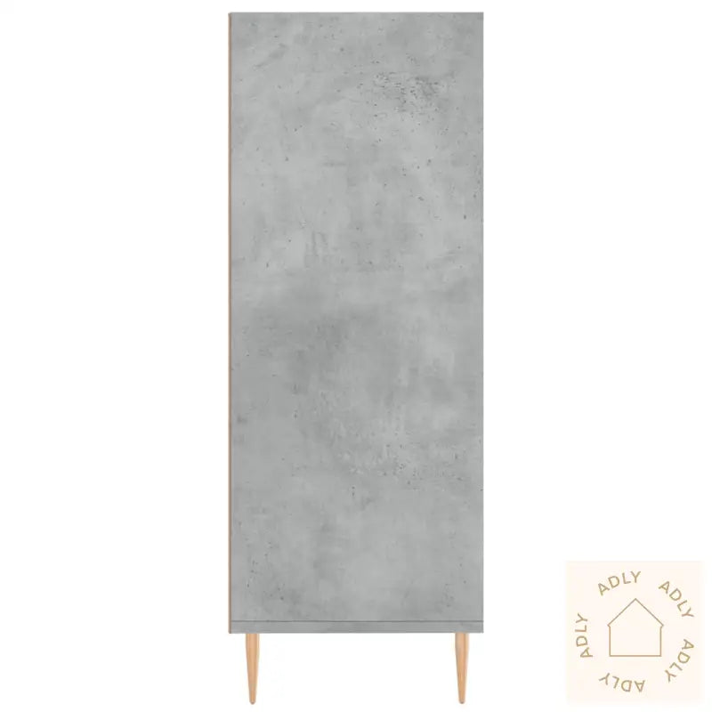 Bokhylle Betonggrå 69,5X32,5X90 Cm Konstruert Tre