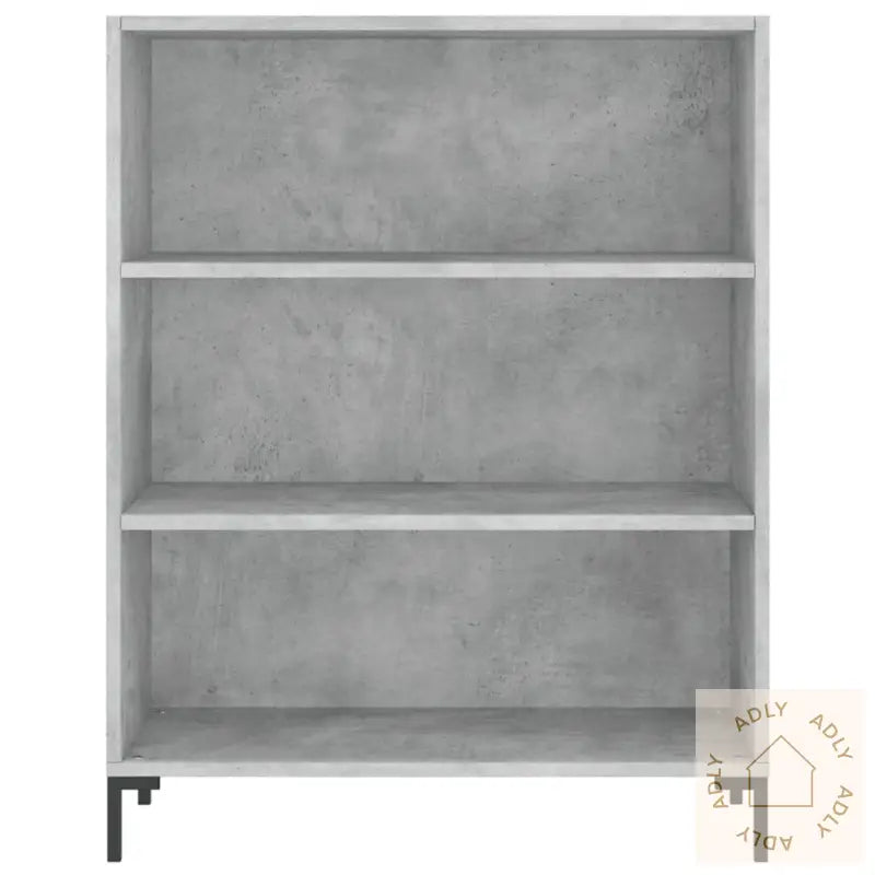 Bokhylle Betonggrå 69,5X32,5X90 Cm Konstruert Tre