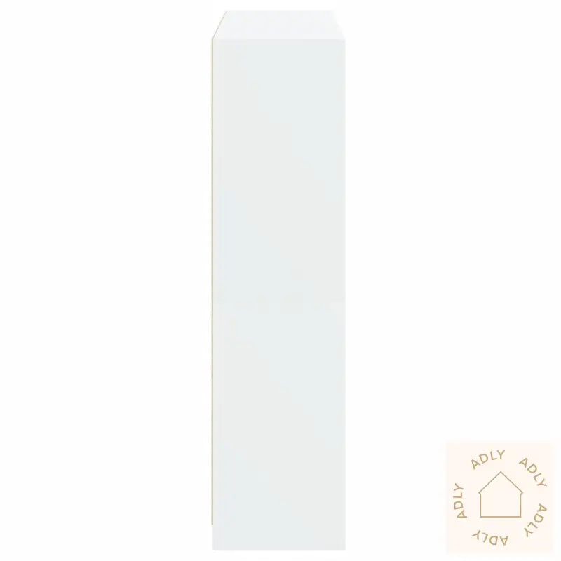 Bokhylle Med Dører Hvit 136X37X142 Cm Konstruert Tre