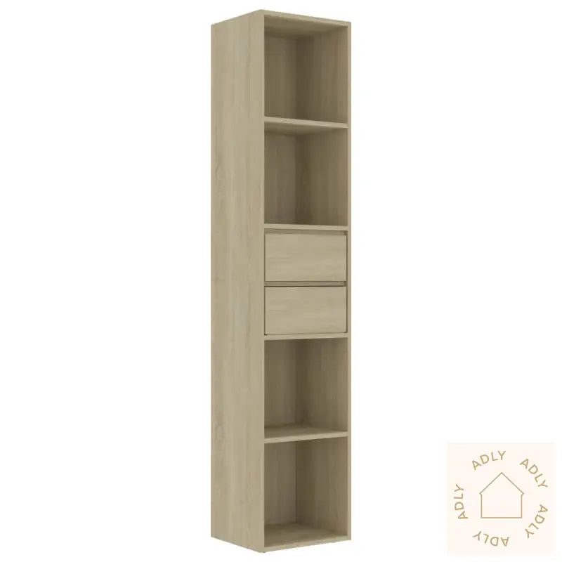 Bokhylle Sonoma Eik 36X30X171 Cm Konstruert Tre