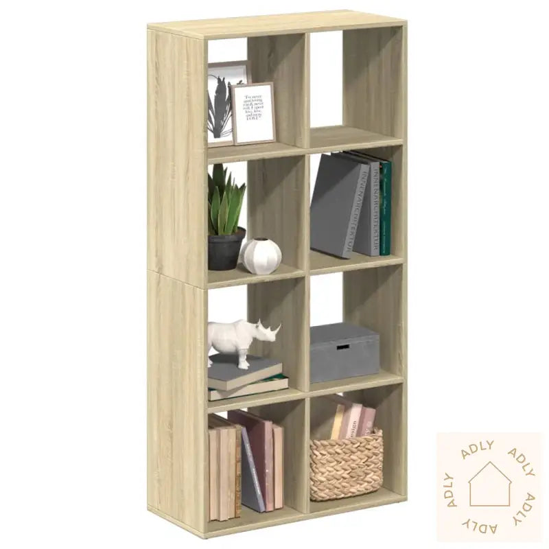 Romdeler Bokhylle Sonoma Eik 69,5X29X137,5 Cm Konstruert Tre