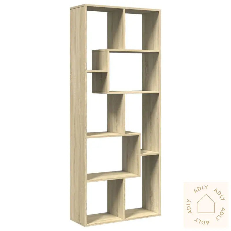Romdeler Bokhylle Sonoma Eik 67X25X161,5 Cm Konstruert Tre