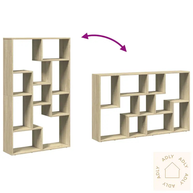 Bokhylle Sonoma Eik 72X20X120 Cm Konstruert Tre
