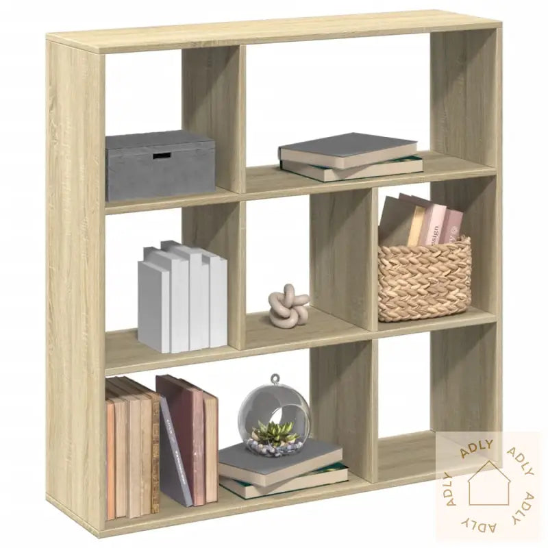 Romdeler Bokhylle Sonoma Eik 102X29X103,5 Cm Konstruert Tre