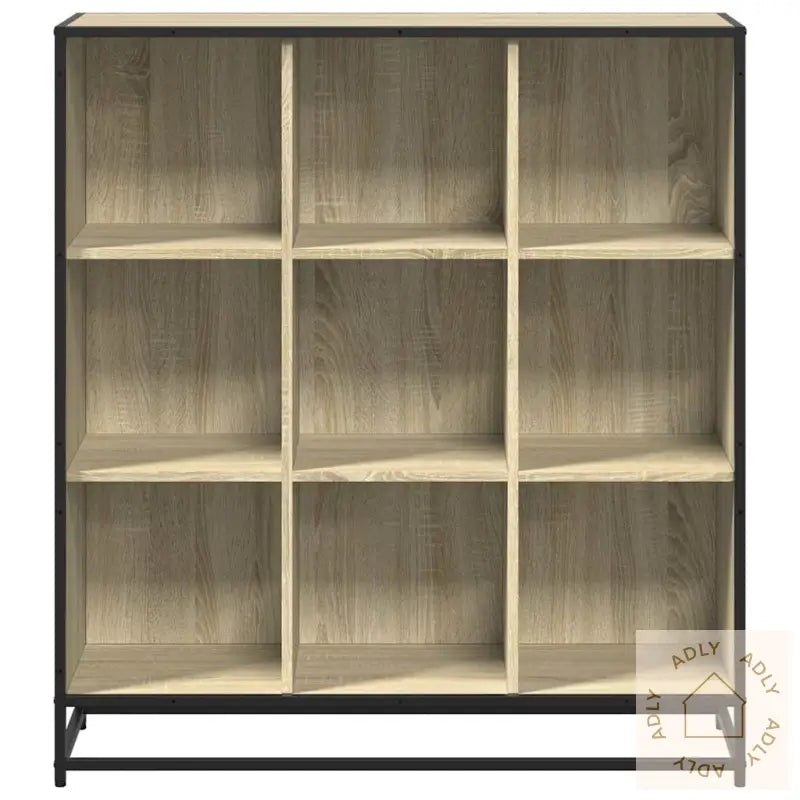 Bokhylle Sonoma Eik 97,5X33X107,5 Cm Konstruert Tre Og Metall
