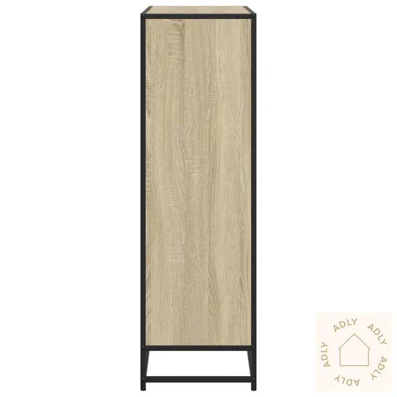 Bokhylle Sonoma Eik 97,5X33X107,5 Cm Konstruert Tre Og Metall