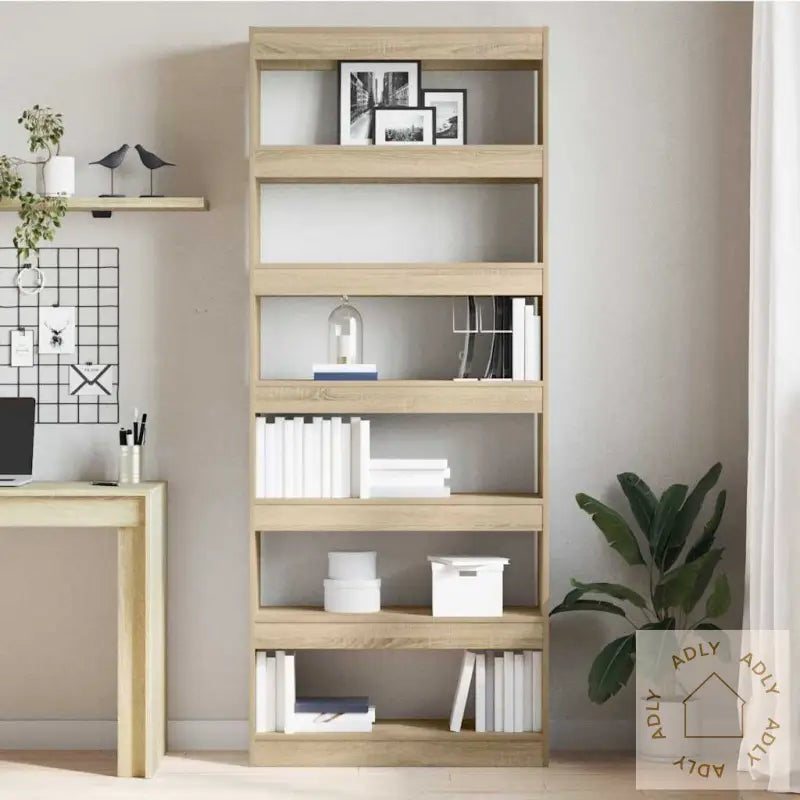 Bokhylle/Romdeler Sonoma Eik 80X30X198 Cm