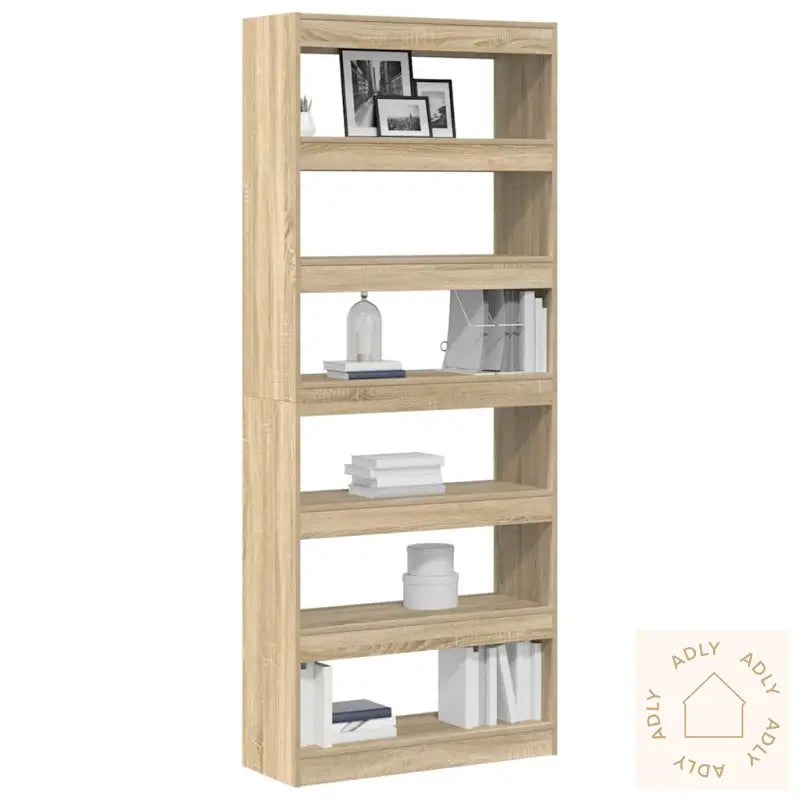 Bokhylle/Romdeler Sonoma Eik 80X30X198 Cm