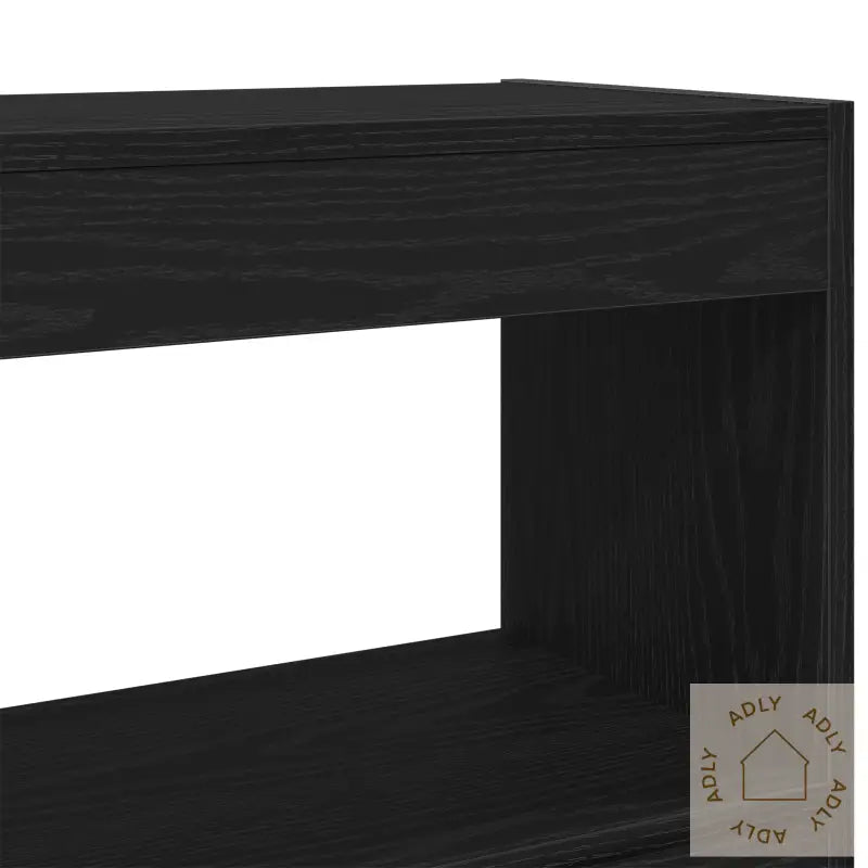 Bokhylle/Romdeler Svart Eik 100X30X72 Cm Konstruert Tre