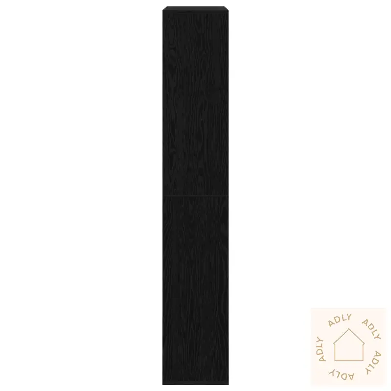 Romdeler 2 Stk Svart Eik 100X33X187,5 Cm Konstruert Tre