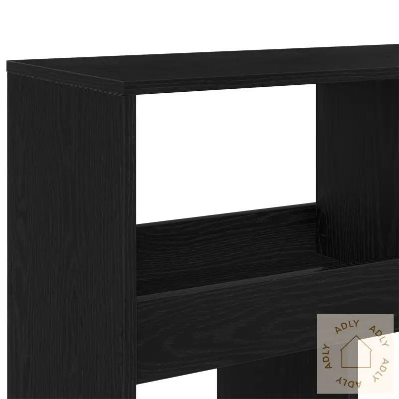 Romdeler 2 Stk Svart Eik 100X33X187,5 Cm Konstruert Tre