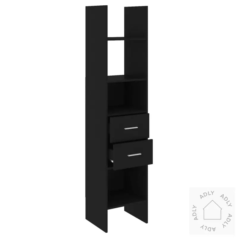 Bokhylle Svart 40X35X180 Cm Konstruert Tre