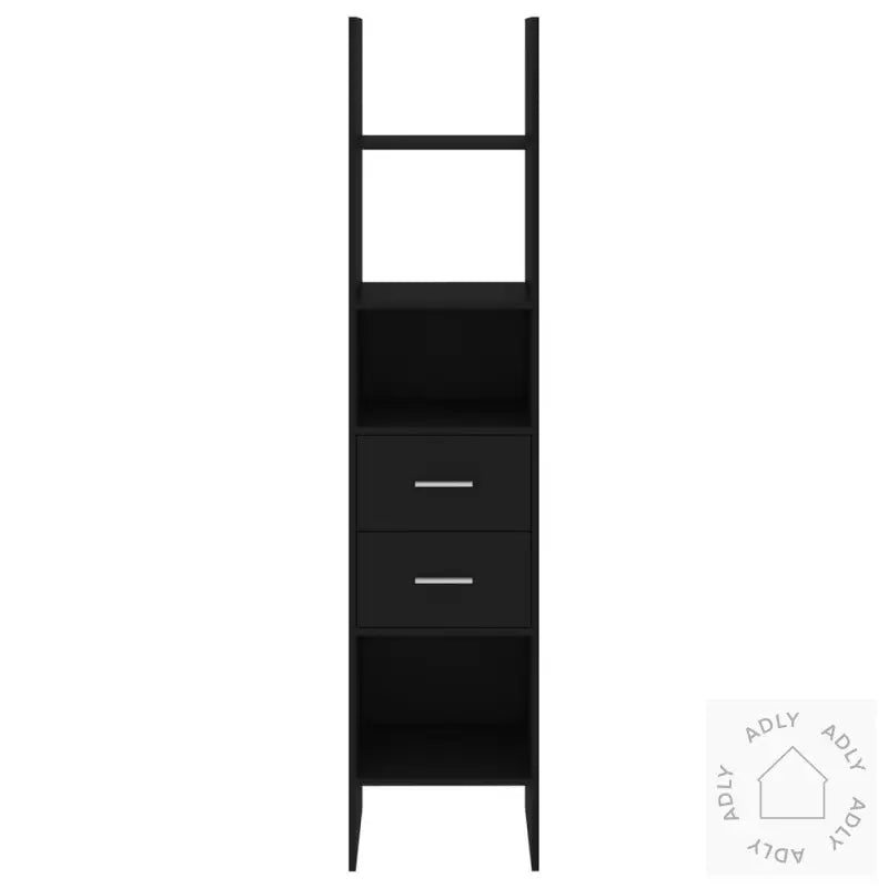 Bokhylle Svart 40X35X180 Cm Konstruert Tre