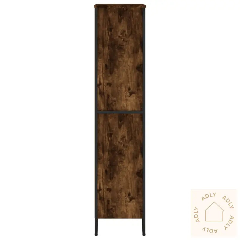 Bokhylle Røkt Eik 80X31X137,5 Cm Konstruert Tre