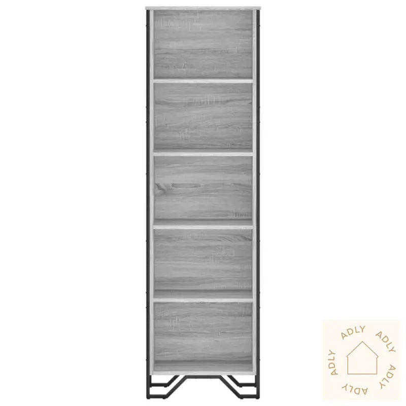 Bokhylle Grå Sonoma 50X31X169 Cm Konstruert Tre