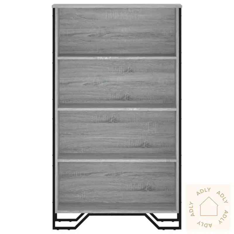 Bokhylle Grå Sonoma 80X31X137,5 Cm Konstruert Tre