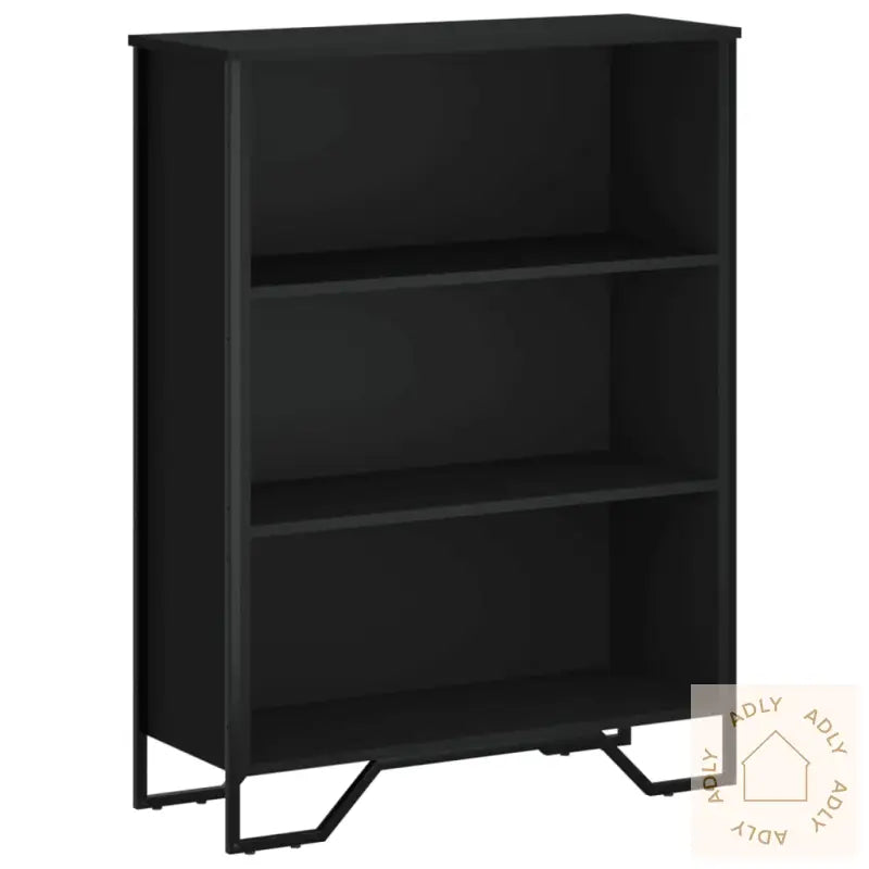 Bokhylle Svart 80X31X106 Cm Konstruert Tre