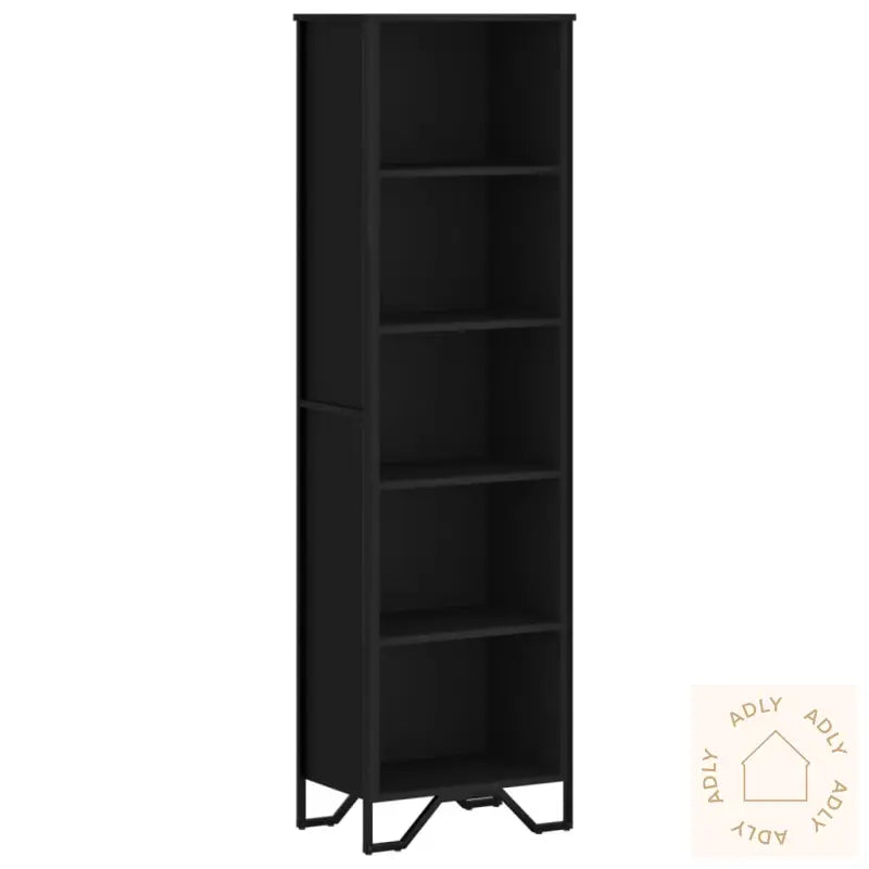 Bokhylle Svart 50X31X169 Cm Konstruert Tre