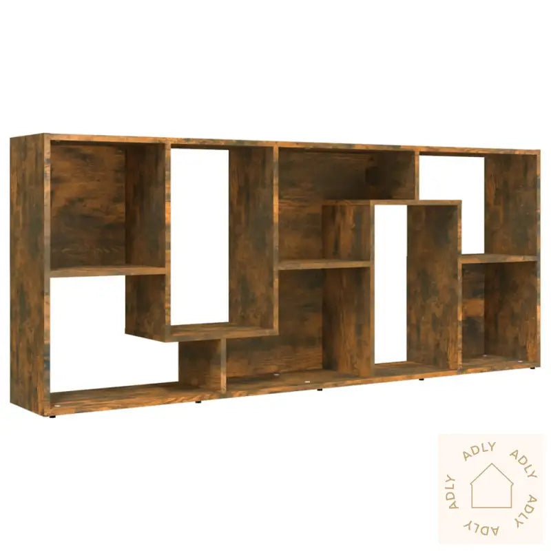 Bokhylle Røkt Eik 67X24X161 Cm Konstruert Tre