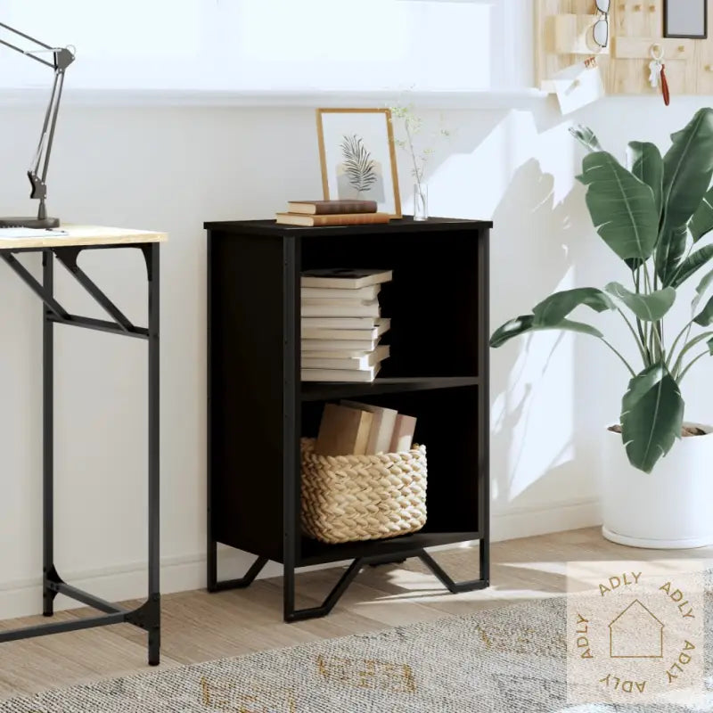 Bokhylle Svart 50X31X74,5 Cm Konstruert Tre