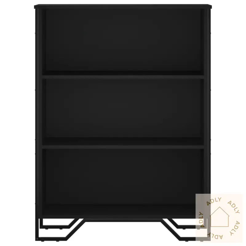 Bokhylle Svart 80X31X106 Cm Konstruert Tre