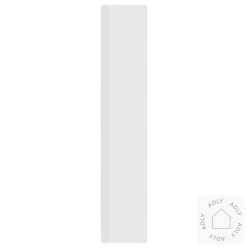 Bokhylle Høyglans Hvit 60X35X180 Cm Konstruert Tre