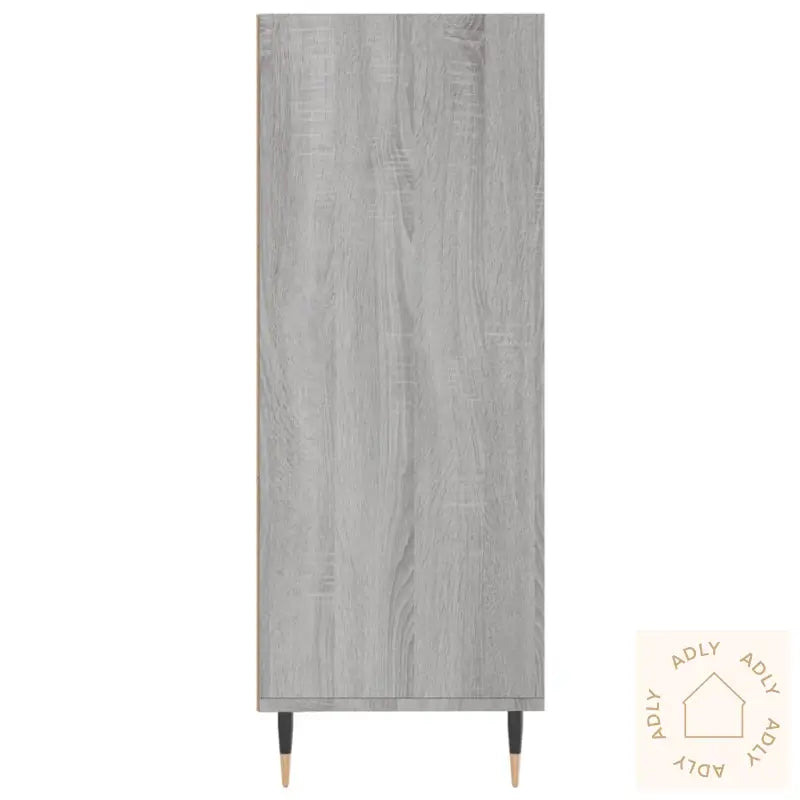 Bokhylle Grå Sonoma 69,5X32,5X90 Cm Konstruert Tre