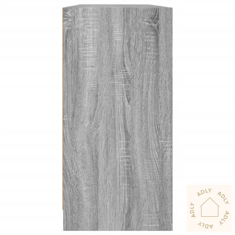 Bokhylle Med Dører Grå Sonoma 204X37X75 Cm Konstruert Tre