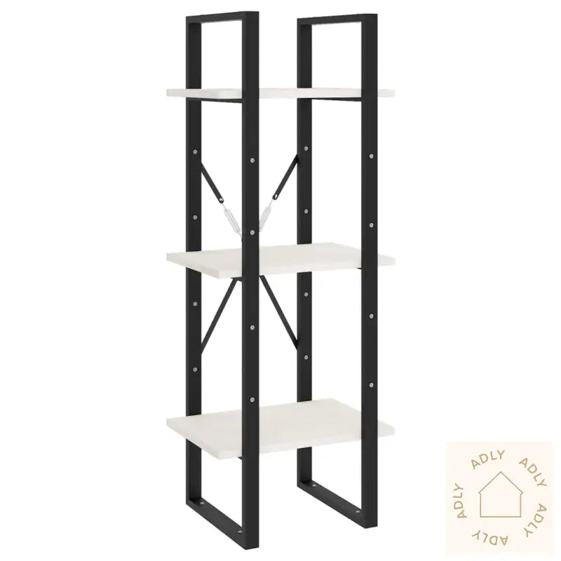 Bokhylle 5 Etasjer Hvit 40X30X175 Cm Heltre Furu