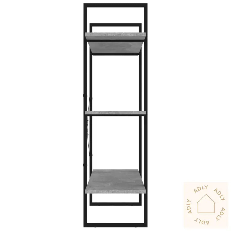 Bokhylle Betonggrå 100X30X105 Cm Konstruert Tre