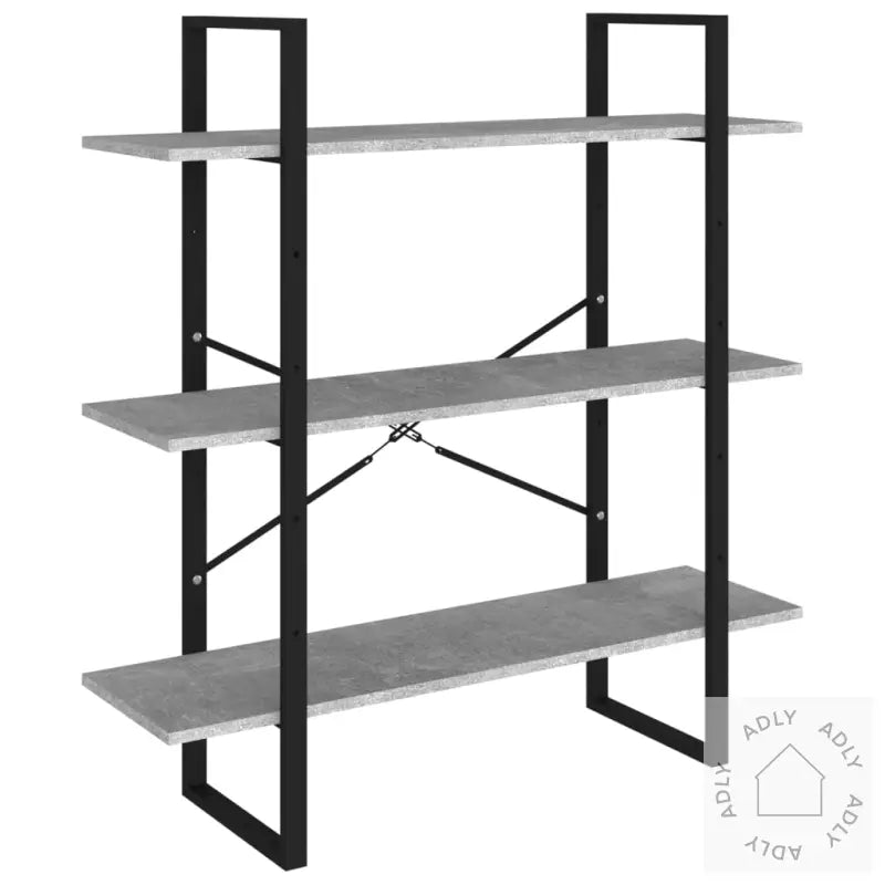 Bokhylle Betonggrå 100X30X105 Cm Konstruert Tre